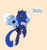 Size: 2300x2470 | Tagged: safe, artist:ponny, princess luna, moth, mothpony, original species, pony, g4, high res, pun, simple background, solo, species swap, speech bubble, visual pun