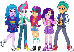 Size: 2000x1415 | Tagged: safe, artist:emeraldblast63, hitch trailblazer, izzy moonbow, pipp petals, sunny starscout, zipp storm, human, equestria girls, g4, g5, equestria girls (g5), equestria girls-ified, g5 to equestria girls, g5 to g4, generation leap, height difference, hitch is tall, izzy is tol, mane five, mane stripe sunny, pipp is short, simple background, skinny pipp, slender, thin, transparent background, zipp is tall
