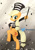 Size: 2480x3507 | Tagged: safe, artist:pendisplay, applejack, earth pony, pony, g4, anatomically incorrect, beautiful, bipedal, cane, clothes, high res, incorrect leg anatomy, marching band uniform, my chemical romance, parade, quill, smiling, solo, the black parade, uniform, welcome to the black parade