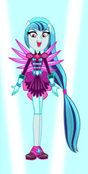 Size: 252x498 | Tagged: safe, artist:ajosterio, sonata dusk, human, equestria girls, g4, clothes, clothes swap, cropped, crystal guardian, crystal wings, gloves, solo, wings
