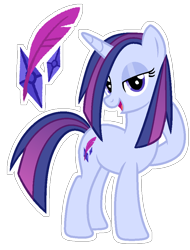 Size: 700x922 | Tagged: safe, artist:s0ftserve, oc, oc only, pony, unicorn, female, magical lesbian spawn, mare, offspring, parent:rarity, parent:twilight sparkle, parents:rarilight, simple background, solo, transparent background