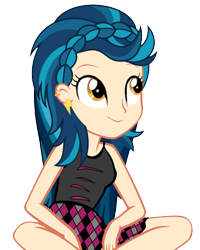 Size: 512x641 | Tagged: safe, artist:dazzlingsedits, indigo zap, human, equestria girls, g4, clothes, female, simple background, sleeveless, solo, transparent background