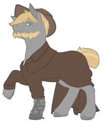 Size: 1335x1575 | Tagged: safe, artist:evvyenvy, oc, oc only, oc:thunder punch, earth pony, pony, fallout equestria, fallout equestria:all things unequal (pathfinder), male, raider king, simple background, solo, stallion, transparent background