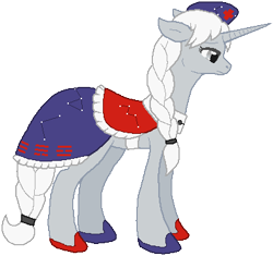 Size: 393x369 | Tagged: safe, artist:thecompleteanimorph, pony, unicorn, female, mare, ponified, simple background, solo, touhou, transparent background, yagokoro eirin