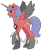 Size: 323x387 | Tagged: safe, artist:thecompleteanimorph, alicorn, pony, female, mare, ponified, simple background, solo, touhou, transparent background, yasaka kanako