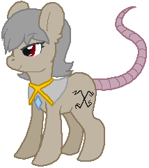 Size: 214x242 | Tagged: safe, artist:thecompleteanimorph, mouse, mouse pony, pony, female, mare, nazrin, ponified, simple background, solo, touhou, transparent background