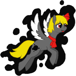 Size: 354x356 | Tagged: safe, artist:thecompleteanimorph, pegasus, pony, female, mare, ponified, rumia, simple background, solo, touhou, transparent background