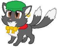 Size: 194x162 | Tagged: safe, artist:thecompleteanimorph, cat, catified, chen (touhou), female, multiple tails, simple background, solo, species swap, tail, touhou, transparent background, two tails