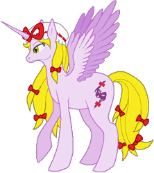 Size: 402x453 | Tagged: safe, artist:thecompleteanimorph, alicorn, pony, female, horn, mare, ponified, simple background, solo, touhou, transparent background, wings, yakumo yukari