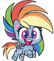 Size: 296x336 | Tagged: safe, artist:pascalmulokozi2, edit, edited screencap, screencap, rainbow dash, pegasus, pony, g4.5, my little pony: pony life, one click wonder, background removed, female, flying, lowres, mare, not a vector, open mouth, simple background, transparent background