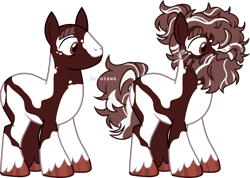 Size: 1842x1310 | Tagged: safe, artist:kurosawakuro, oc, oc only, earth pony, pony, base used, beard, body markings, brown eyes, coat markings, colored hooves, facial hair, hoof polish, male, ponytail, sideburns, simple background, socks (coat markings), solo, stallion, standing, thick eyebrows, transparent background