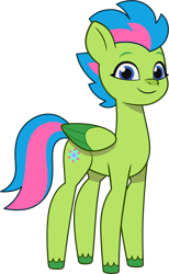 Size: 2167x3519 | Tagged: safe, luminous dazzle, pegasus, pony, g5, my little pony: tell your tale, secret ad-mare-er, spoiler:tyts01e44, background pony, blue eyes, female, high res, looking at you, mare, reference, simple background, slender, solo, thin, transparent background