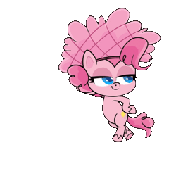 Size: 480x480 | Tagged: safe, edit, edited screencap, screencap, pinkie pie, earth pony, pony, g4.5, my little pony: pony life, princess probz, animated, background removed, female, gif, hoof on hip, mare, simple background, solo, transparent background