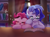 Size: 2656x1940 | Tagged: artist needed, safe, pinkie pie, oc, oc:ray frok, earth pony, pony, g4, book, bookshelf, canon x oc, duo, glasses, moon, moonlight, onomatopoeia, sound effects, stars, window, zzz