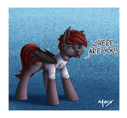 Size: 4291x4000 | Tagged: safe, artist:supermoix, oc, oc:hunter blood moon, bat pony, pony, blink182, cute, punk, screaming, singing, solo