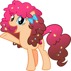 Size: 8116x8178 | Tagged: safe, artist:shootingstarsentry, oc, oc only, oc:butter cream, earth pony, pony, absurd resolution, base used, female, mare, offspring, parent:cheese sandwich, parent:pinkie pie, parents:cheesepie, simple background, solo, transparent background