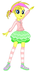 Size: 1340x2640 | Tagged: safe, artist:thunderdasher07, oc, oc only, oc:mist dasher, human, equestria girls, g4, clothes, equestria girls-ified, hoodie, jacket, ponytail, rah rah skirt, raised arm, shoes, simple background, skirt, sneakers, socks, solo, striped socks, transparent background, vector