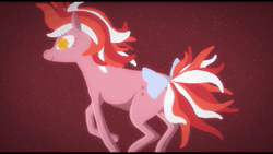 Size: 1280x720 | Tagged: dead source, safe, artist:sogreatandpowerful, galaxy (g1), earth pony, pony, twinkle eyed pony, unicorn, g1, 2013, animated, bow, cover art, downloadable, female, link in description, mare, music, red background, sgap, simple background, sogreatandpowerful, sound, sound only, tail, tail bow, webm, youtube, youtube link, youtube video
