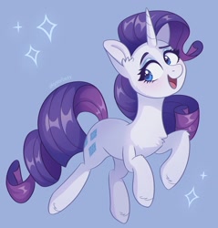 Size: 1769x1851 | Tagged: safe, artist:skysorbett, rarity, pony, unicorn, g4, cute, female, mare, open mouth, raribetes, simple background, solo, sparkles