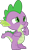 Size: 610x1049 | Tagged: safe, artist:sollace, derpibooru exclusive, spike, dragon, father knows beast, g4, my little pony: friendship is magic, .svg available, cute, male, pondering, simple background, solo, spikabetes, svg, transparent background, vector, winged spike, wings