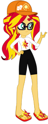 Size: 469x1204 | Tagged: safe, artist:ajosterio, sunset shimmer, human, equestria girls, g4, simple background, solo, transparent background