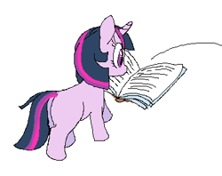 Size: 375x297 | Tagged: safe, artist:cheesesauce_45, twilight sparkle, pony, unicorn, g4, book, female, filly, filly twilight sparkle, simple background, solo, unicorn twilight, white background, younger