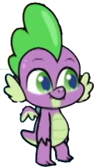 Size: 135x240 | Tagged: safe, edit, edited screencap, editor:pascalmulokozi2, screencap, spike, dragon, g4.5, my little pony: pony life, one click wonder, background removed, male, not a vector, simple background, solo, transparent background, winged spike, wings