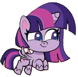 Size: 278x274 | Tagged: safe, edit, edited screencap, editor:pascalmulokozi2, screencap, twilight sparkle, alicorn, pony, g4, g4.5, my little pony: pony life, one click wonder, background removed, female, flying, mare, not a vector, simple background, solo, transparent background, twilight sparkle (alicorn)