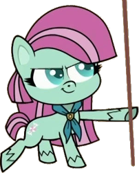 Size: 300x372 | Tagged: safe, edit, edited screencap, editor:pascalmulokozi2, screencap, minty (g4), pony, g4, g4.5, my little pony: pony life, the trail less trotten, background removed, female, mare, not a vector, simple background, solo, transparent background