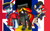 Size: 1680x1050 | Tagged: safe, artist:brella, pony, france, germany, nation ponies, national flag, ponified, red eyes, united kingdom