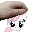 Size: 112x112 | Tagged: safe, nurse redheart, earth pony, pony, g4, animated, gif, petting, smiling