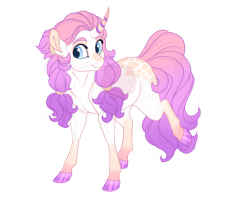Size: 2900x2300 | Tagged: safe, artist:gigason, oc, oc only, oc:mitten, pony, unicorn, curved horn, female, high res, horn, magical lesbian spawn, mare, offspring, parent:fluttershy, parent:rarity, parents:flarity, simple background, solo, transparent background, watermark
