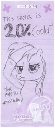 Size: 991x2296 | Tagged: safe, artist:brony247, fluttershy, pinkie pie, rainbow dash, g4, #jointheherd, 20% cooler, 2018, 2021, art, drawing, i really can not draw ponies, i tried, join the herd, merchandise, paper, paper drawing, pen drawing, salute, stationary paper, this is the best i could do, traditional art