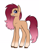 Size: 3500x4500 | Tagged: safe, artist:katyusha, oc, oc only, oc:strawberry creamsicle, earth pony, pony, blue eyes, freckles, leg gradient, pink hair, red hair, simple background, solo, tooth gap, unshorn fetlocks, white background