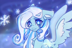 Size: 4096x2731 | Tagged: safe, artist:radioaxi, oc, oc only, oc:snowdrop, pegasus, pony, g4, female, filly, foal, looking at you, smiling, smiling at you, solo