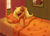 Size: 2068x1482 | Tagged: safe, artist:kittytitikitty, applejack, earth pony, pony, g4, bed, bedroom, blanket, cheek fluff, curtains, cute, female, freckles, indoors, jackabetes, lying down, lying on bed, mare, on bed, sleep mask, sleeping, smiling, snoring, solo, window