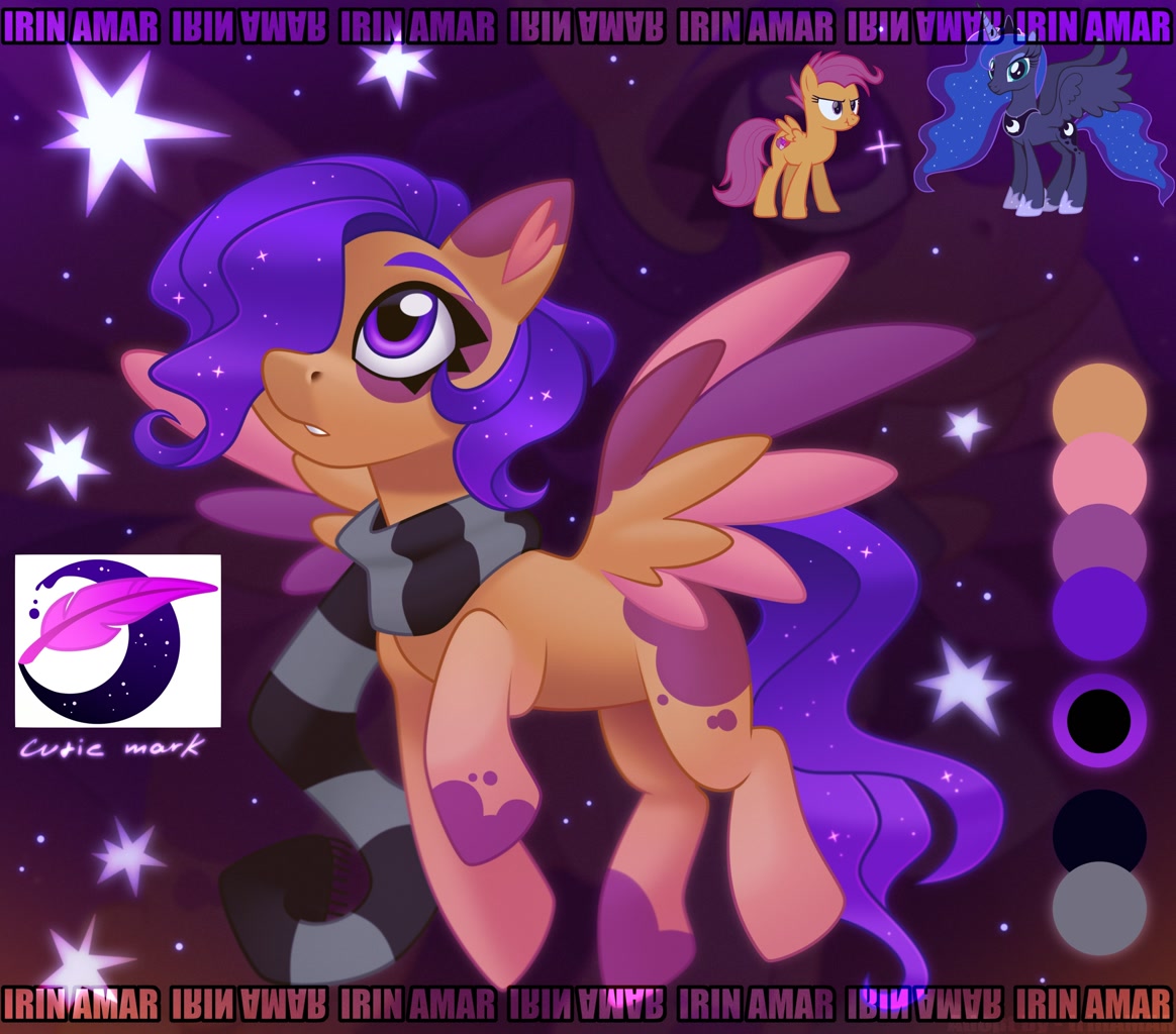 Safe Artist Irinamar Princess Luna Scootaloo Oc Oc Only