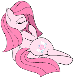 Size: 501x525 | Tagged: safe, artist:noi kincade, artist:tanahgrogot, oc, oc only, oc:annisa trihapsari, earth pony, pony, adorasexy, annibutt, butt, cute, dock, earth pony oc, eyes closed, female, hair, long hair, mane, mare, open mouth, pink body, pink eyes, pink hair, plot, rear view, sexy, simple background, solo, solo female, tail, transparent background, yawn