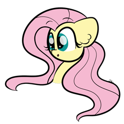 Size: 949x952 | Tagged: safe, artist:sugarcloud12, fluttershy, pony, g4, cute, shyabetes, simple background, solo, transparent background