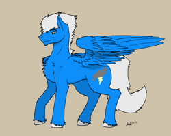 Size: 1355x1080 | Tagged: safe, artist:solex, oc, oc only, oc:jetstream, oc:solex, pegasus, pony, blue, colored, male, pegasus oc, simple background, solo, stallion, wings