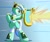 Size: 2000x1667 | Tagged: safe, artist:trackheadtherobopony, lyra heartstrings, pony, robot, robot pony, g4, bipedal, blast, lyrabot, lyre, musical instrument, roboticization, shield, solo