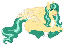 Size: 1280x914 | Tagged: safe, artist:s0ftserve, oc, oc only, oc:mossy meadows, pegasus, pony, lying down, prone, simple background, solo, tongue out, transparent background