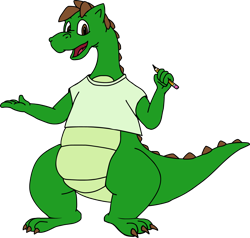 Size: 2299x2187 | Tagged: safe, alternate version, artist:tarkan809, derpibooru exclusive, oc, oc only, oc:tarkan the dragon, dragon, g1, alternate, dragon oc, high res, non-pony oc, simple background, solo, style emulation, transparent background