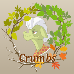 Size: 675x675 | Tagged: safe, artist:daotterguy, granny smith, earth pony, pony, g4, leaves, solo
