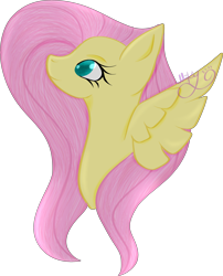 Size: 2132x2637 | Tagged: safe, artist:thecommandermiky, fluttershy, pegasus, pony, g4, bust, female, high res, mare, simple background, solo, spread wings, transparent background, wings
