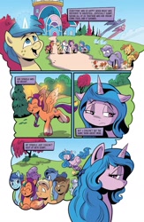 Size: 1080x1660 | Tagged: safe, artist:andy price, idw, hitch trailblazer, izzy moonbow, pipp petals, sunny starscout, zipp storm, alicorn, earth pony, pegasus, pony, unicorn, g5, spoiler:comic, spoiler:g5comic, spoiler:g5comic08, background pony, beautiful, comic, earth pony magic, eyes closed, feels, female, frown, happy, izzy moodbow, magic, male, mane five, mane stripe sunny, mare, open mouth, open smile, sad, smiling, sparkle, stallion, unnamed character, unnamed pony, woobie