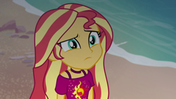 Size: 1920x1080 | Tagged: safe, screencap, sunset shimmer, human, equestria girls, equestria girls specials, g4, my little pony equestria girls: better together, my little pony equestria girls: spring breakdown, cruise outfit, solo