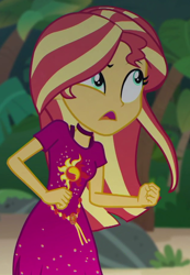 Size: 630x913 | Tagged: safe, screencap, sunset shimmer, human, equestria girls, equestria girls specials, g4, my little pony equestria girls: better together, my little pony equestria girls: spring breakdown, cropped, cruise outfit, solo