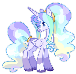 Size: 995x968 | Tagged: safe, artist:twilightpriincess, oc, oc only, alicorn, pony, alicorn oc, base used, coat markings, colored wings, facial markings, female, horn, long mane, long tail, magical lesbian spawn, mare, multicolored wings, offspring, pale belly, parent:princess celestia, parent:rarity, parents:rarilestia, simple background, slender, socks (coat markings), solo, tail, thin, transparent background, wings