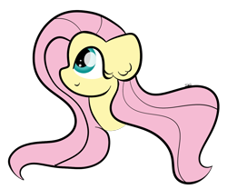 Size: 1244x1037 | Tagged: safe, artist:sugarcloud12, fluttershy, pony, g4, bust, cute, daaaaaaaaaaaw, female, looking up, portrait, profile, shyabetes, simple background, solo, transparent background